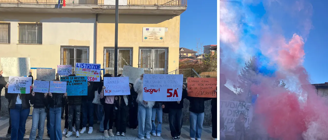 Caro carburante, gli studenti dell’Einaudi di Serra scendono in piazza: «Raggiungere la scuola non può diventare un lusso»\n