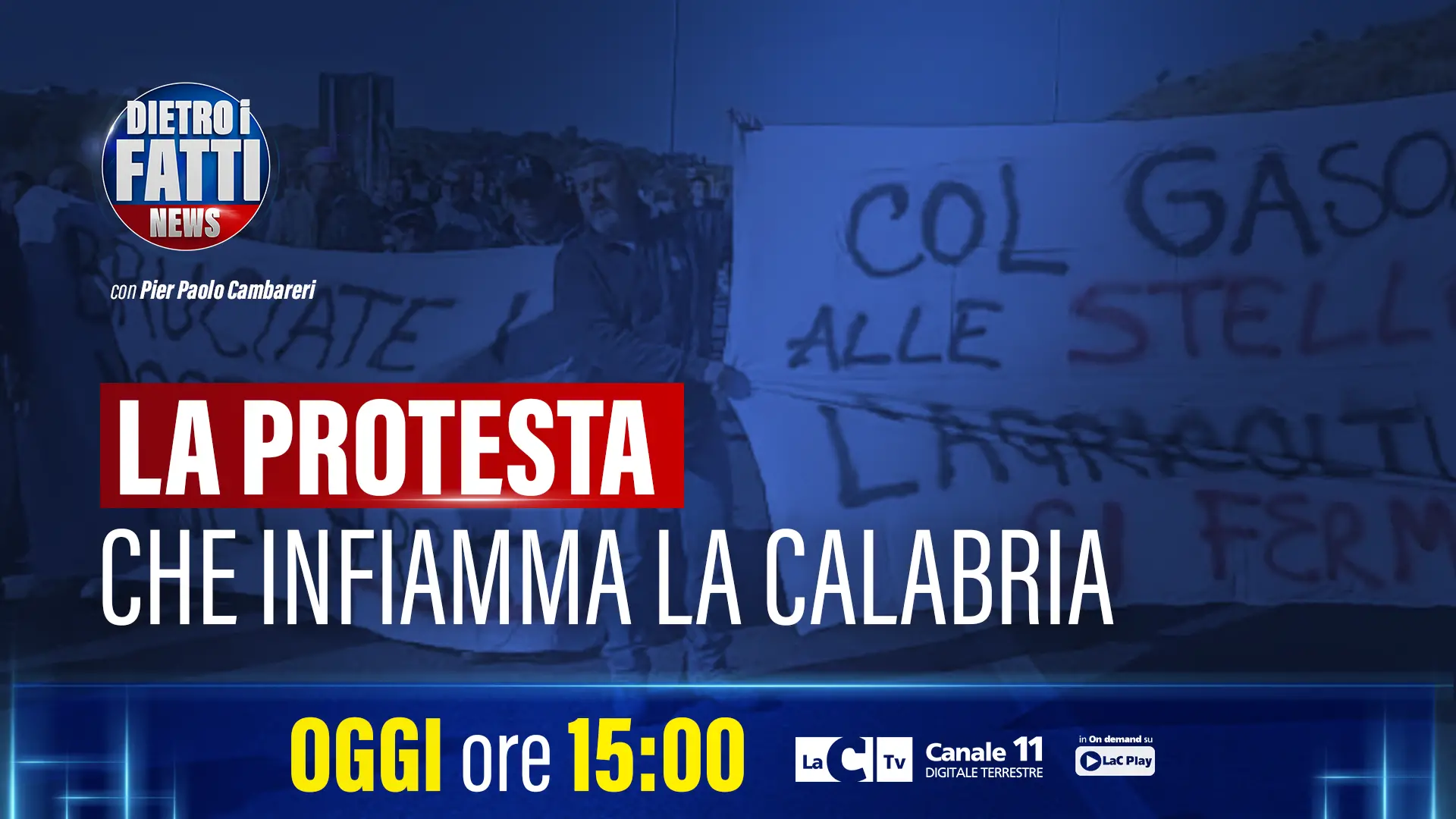 La protesta che infiamma la Calabria e lo storico accordo Reggio-Messina nella prima puntata di Dietro i fatti News\n