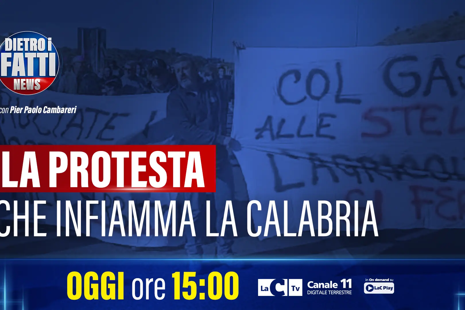 La protesta che infiamma la Calabria e lo storico accordo Reggio-Messina nella prima puntata di Dietro i fatti News\n
