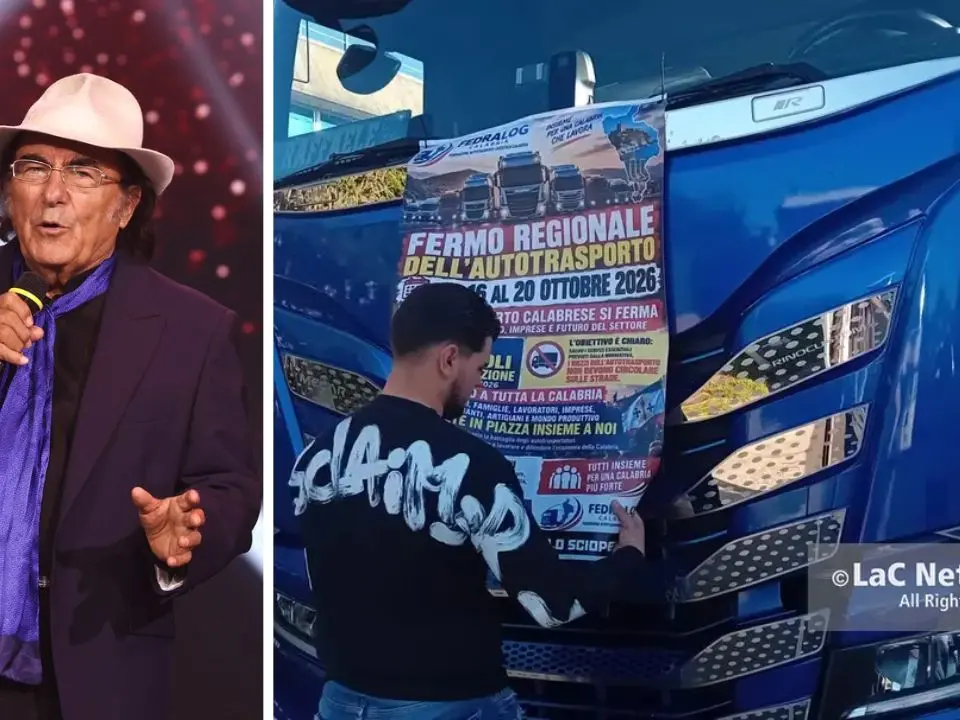 Al Bano sta con i camionisti: «In Calabria e in Puglia la vita è durissima, so cosa vuol dire povertà»