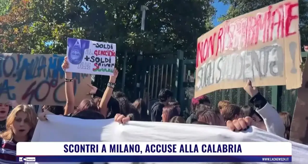 Scontri a Milano, accuse alla Calabria