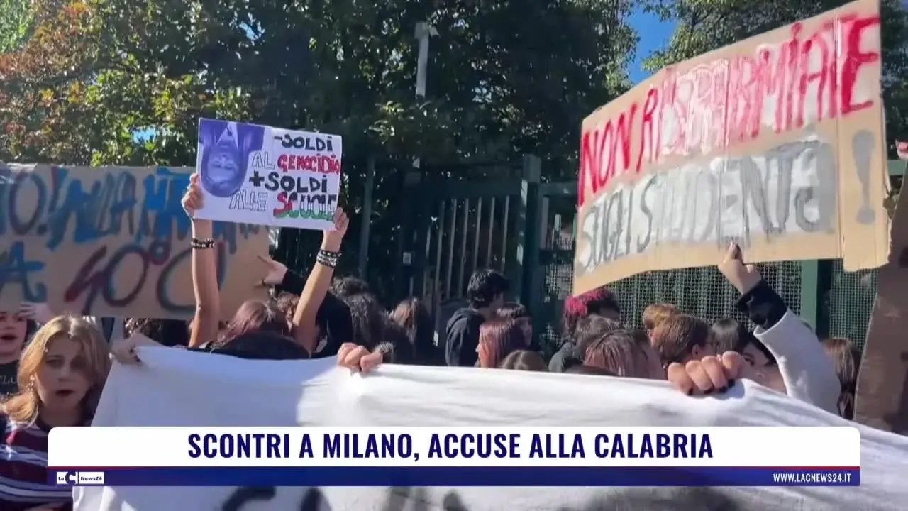 Scontri a Milano, accuse alla Calabria