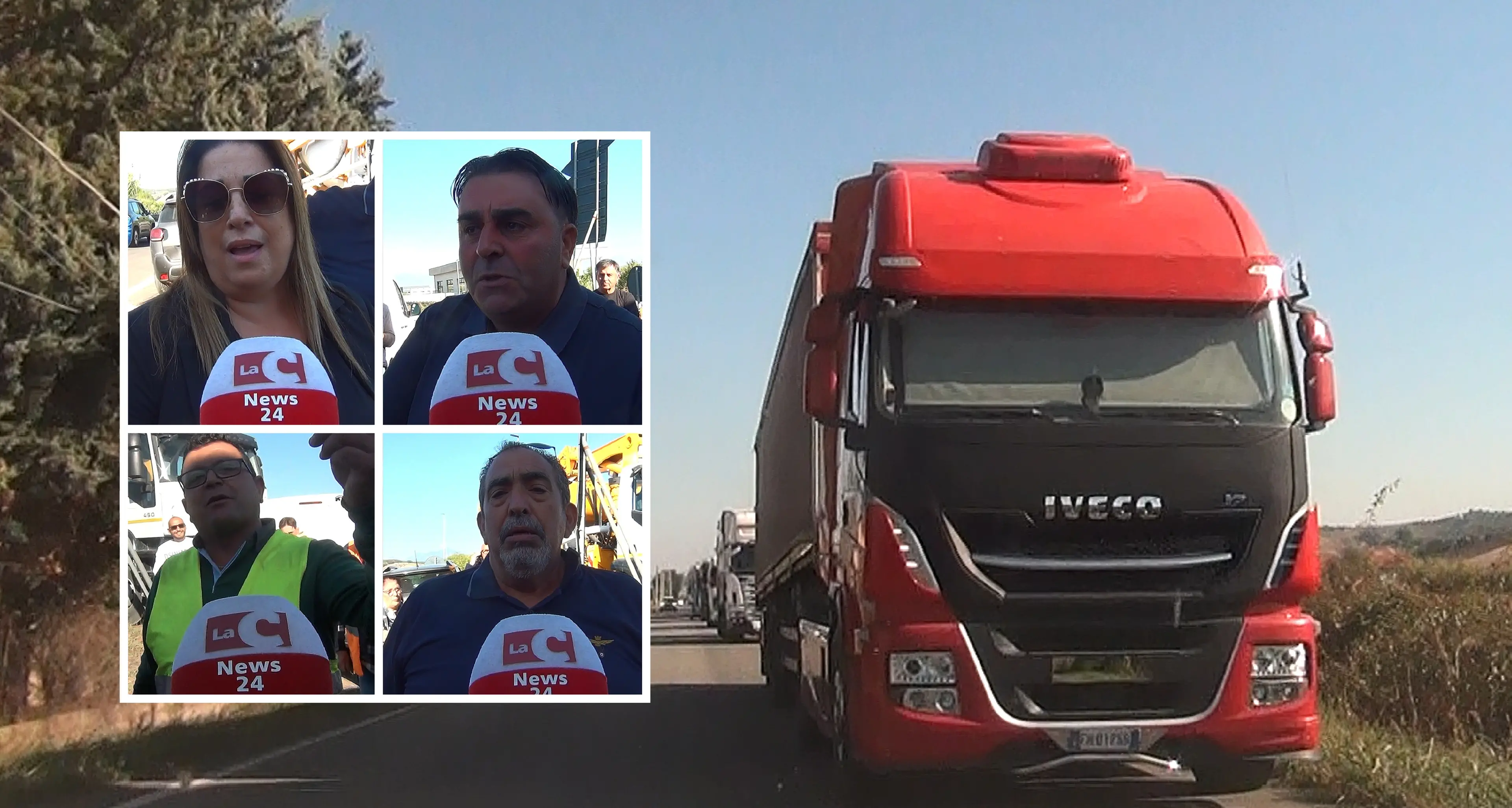«Siamo al limite, trattati come bestie»: la disperazione di un autotrasportatore al presidio di San Marco Argentano\n