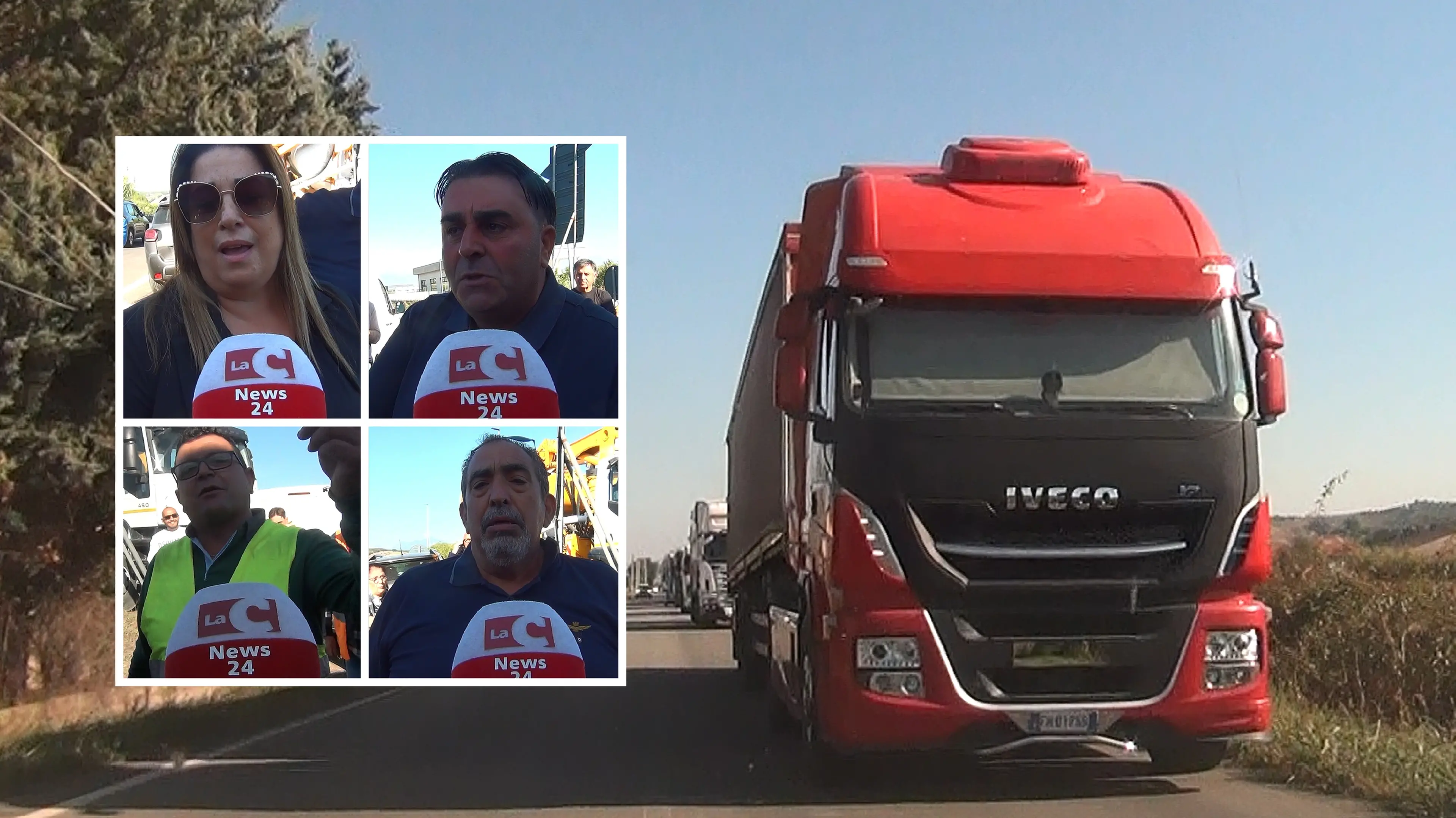 «Siamo al limite, trattati come bestie»: la disperazione di un autotrasportatore al presidio di San Marco Argentano\n