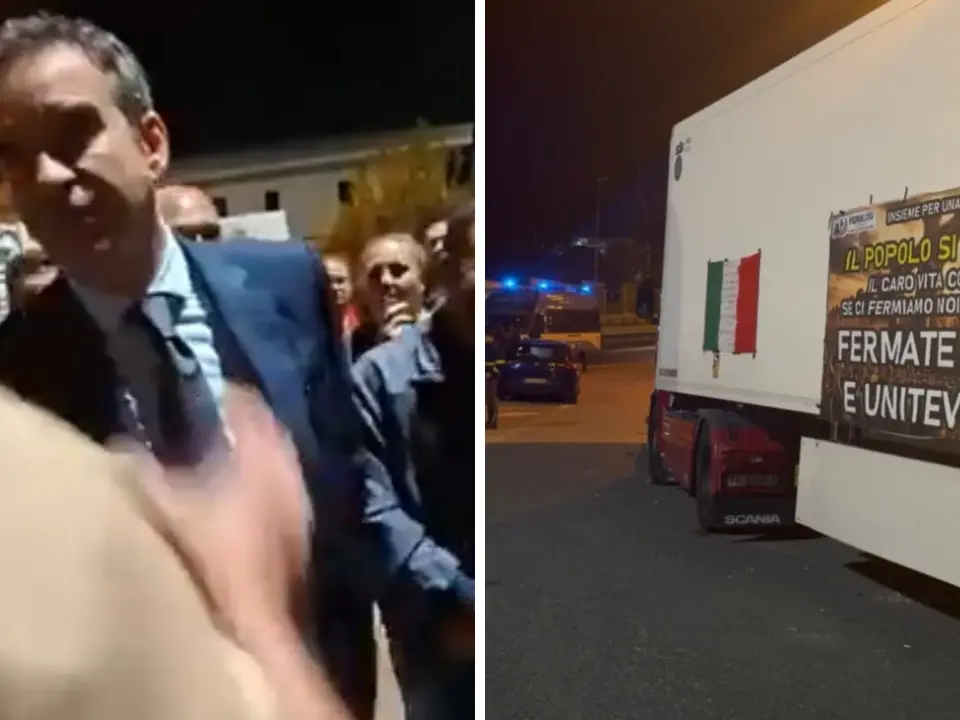 Occhiuto a sorpresa al presidio di Falerna, confronto con i manifestanti: «Se c'è uno che difende il Sud, quello sono io»