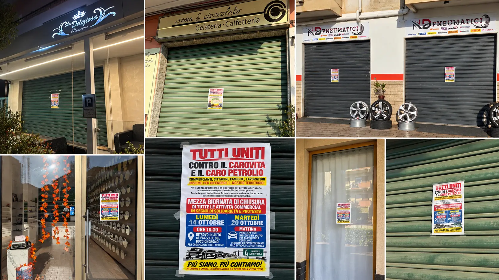 Caro vita, la protesta si allarga nell'ultimo giorno di mobilitazione: i commercianti di Vibo e le segherie delle Serre chiudono e vanno ai presidi autostradali\n