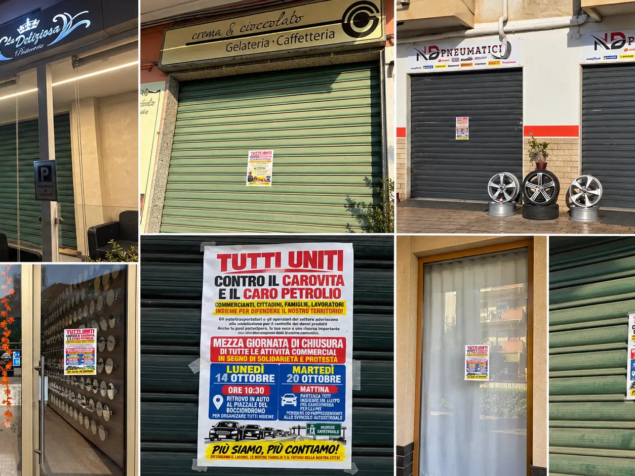 Caro vita, la protesta si allarga nell'ultimo giorno di mobilitazione: i commercianti di Vibo e le segherie delle Serre chiudono e vanno ai presidi autostradali