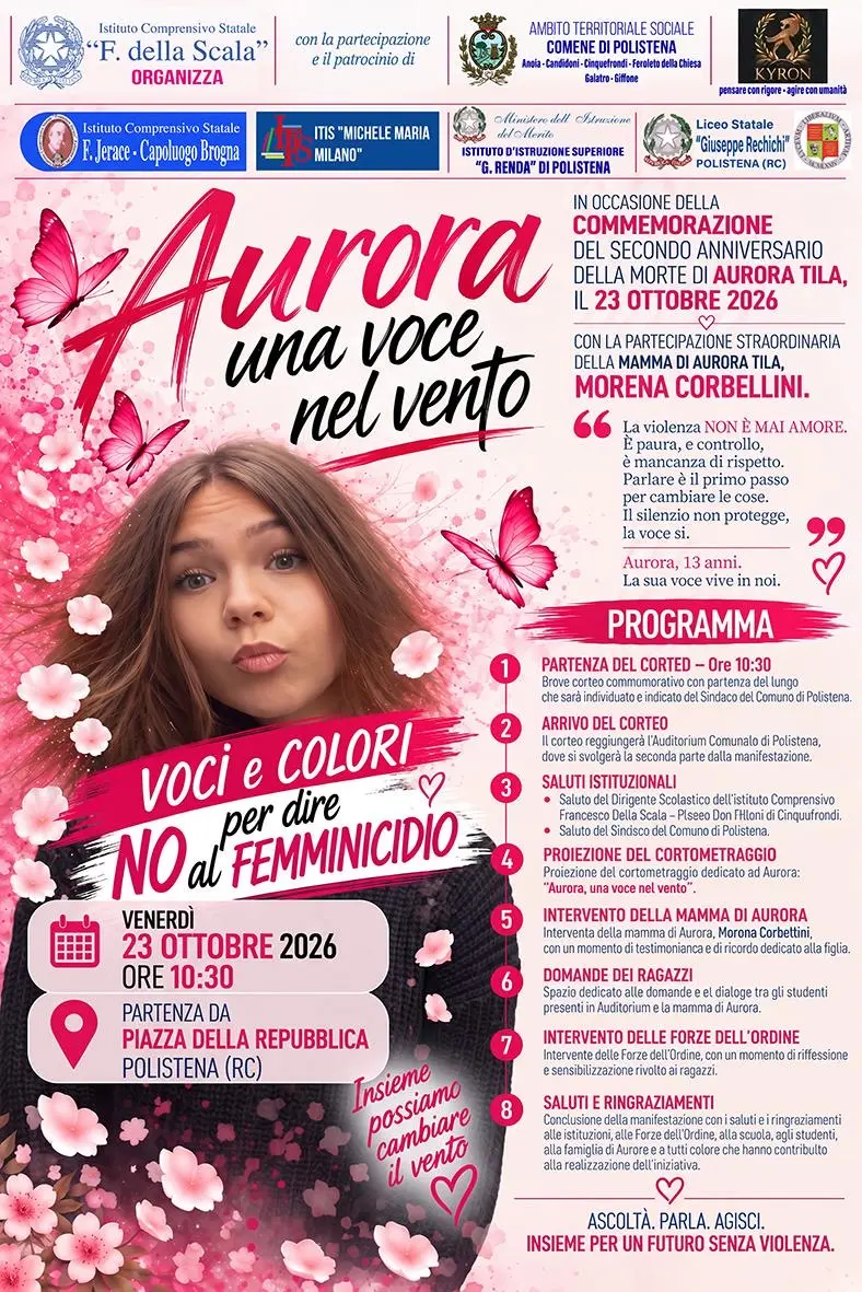 Polistena ricorda Aurora Tila: una giornata per dire NO al femminicidio\n