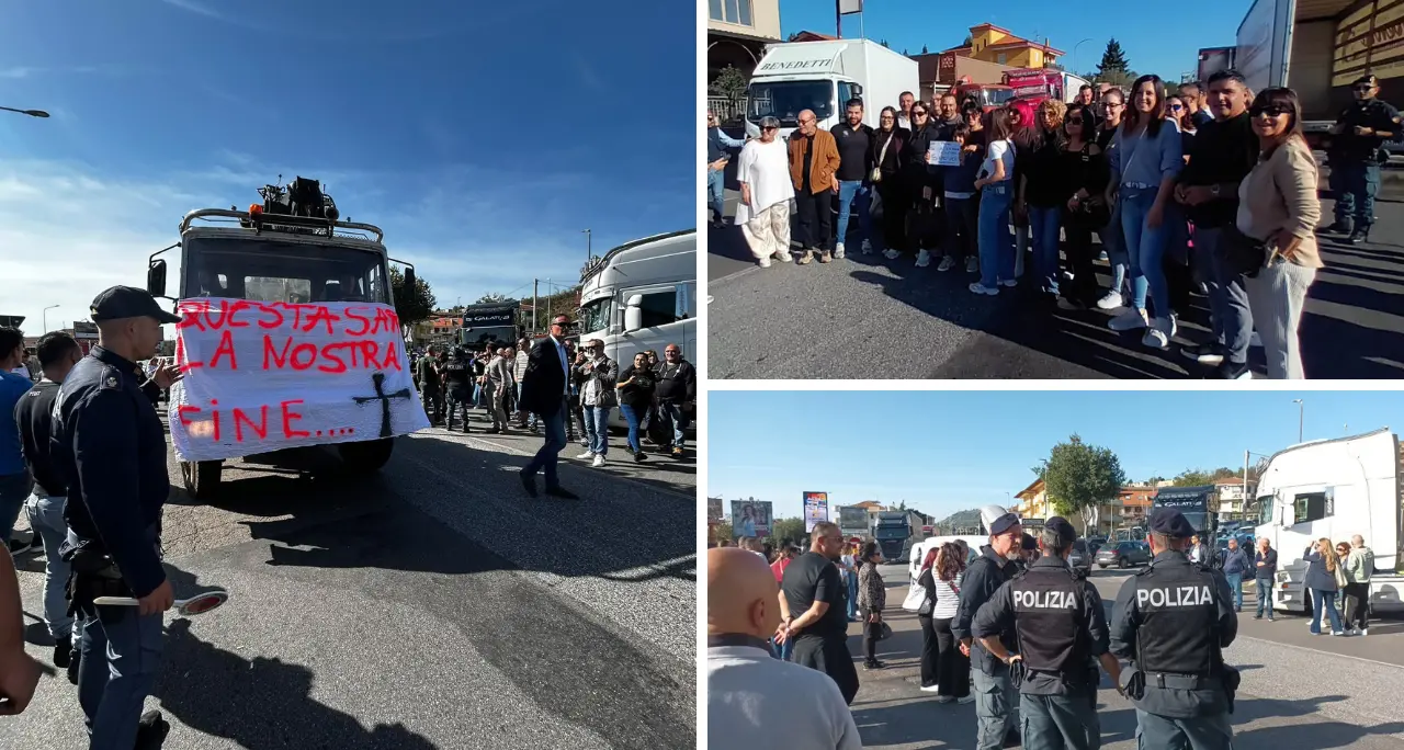 Carovita, i\u00A0commercianti di Vibo si schierano con gli autotrasportatori: «Scenda in strada tutta la popolazione». Le interviste ai manifestanti\n