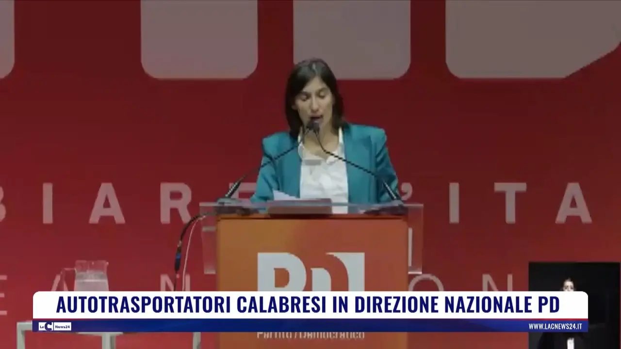 Autotrasportatori calabresi in direzione nazionale Pd