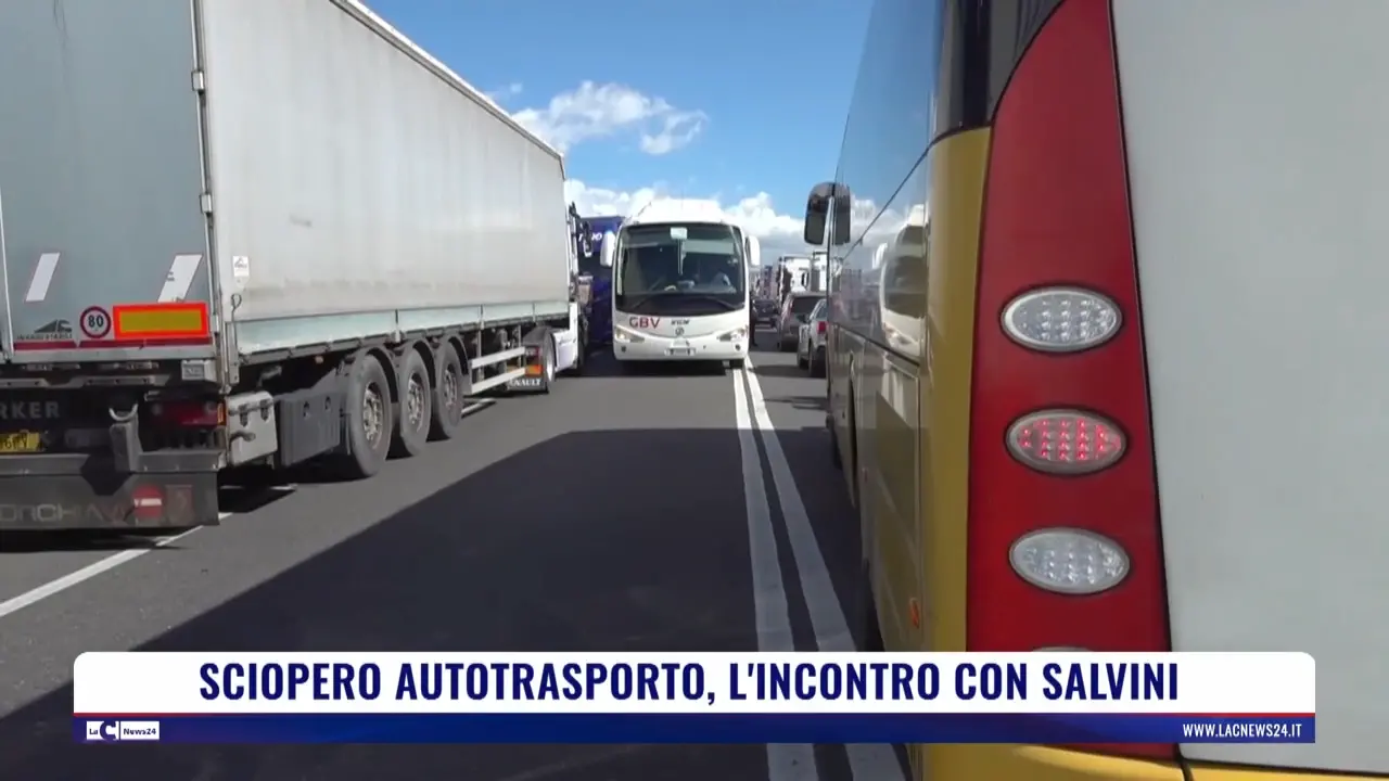 Sciopero autotrasporto, l'incontro con Salvini