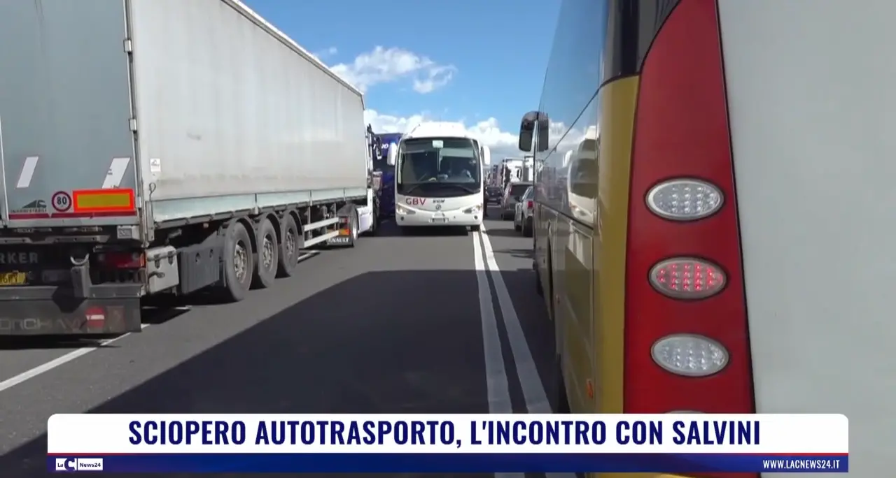 Sciopero autotrasporto, l'incontro con Salvini
