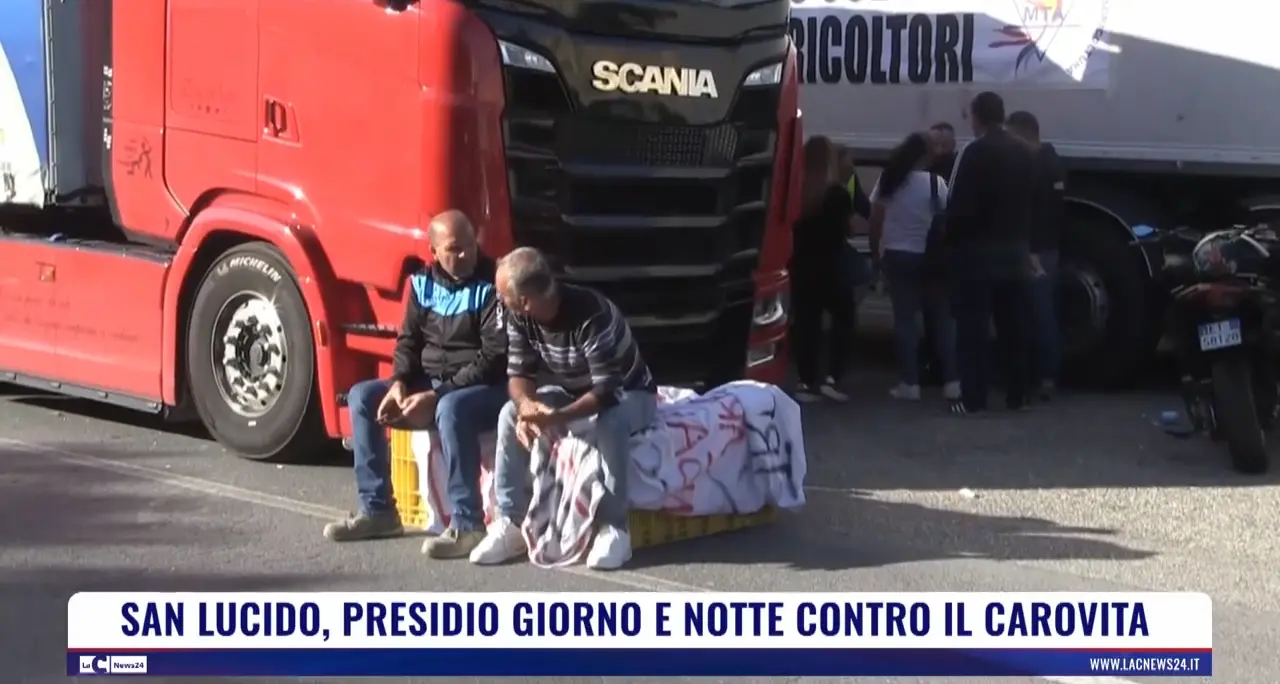 San Lucido, presidio giorno e notte contro il carovita