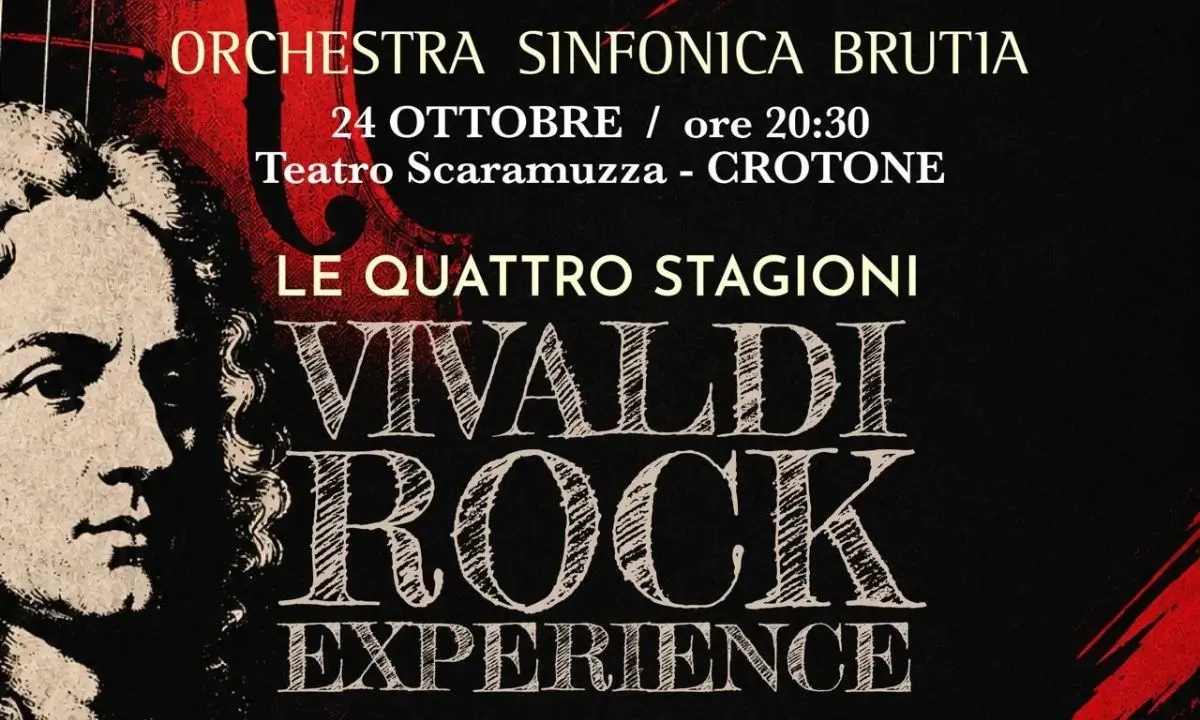 Vivaldi incontra il rock a Crotone, l’Orchestra Sinfonica Brutia sul palco dello Scaramuzza\n