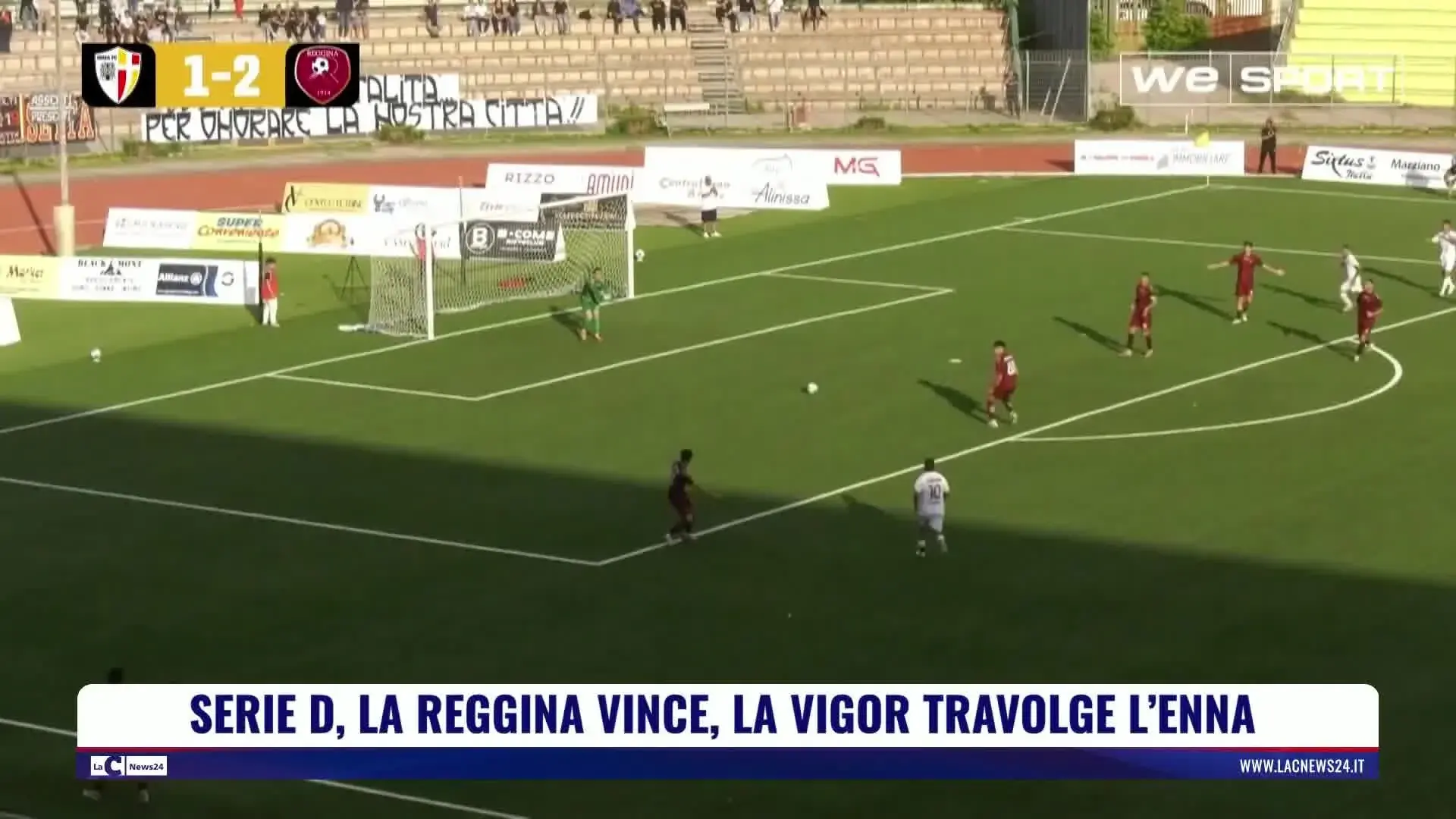 Serie D, la Reggina vince la Vigor travolge l'Enna