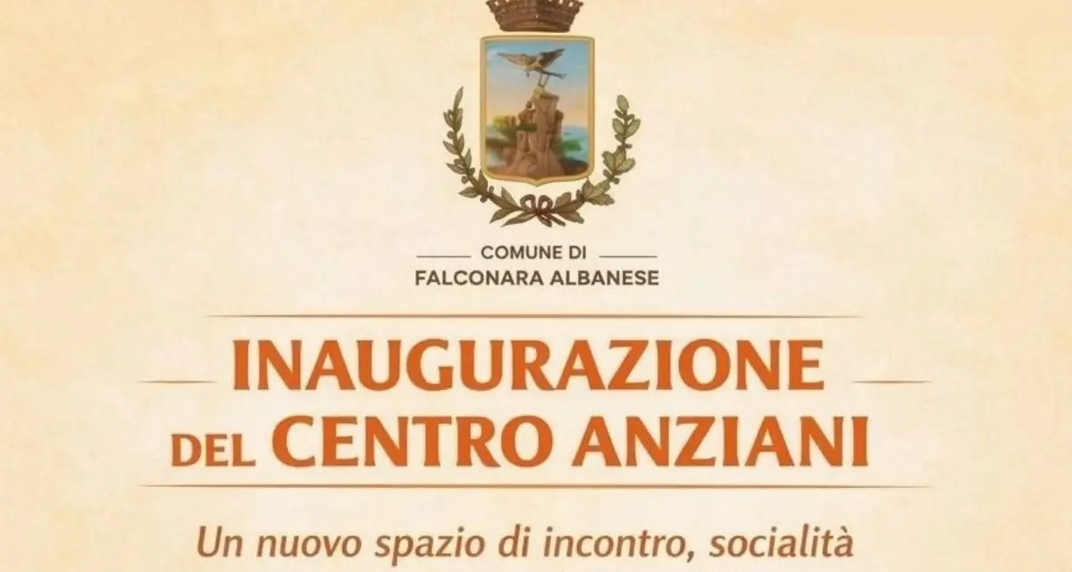 Falconara Albanese inaugura il Centro Anziani, nuovo spazio per socialità e memoria\n