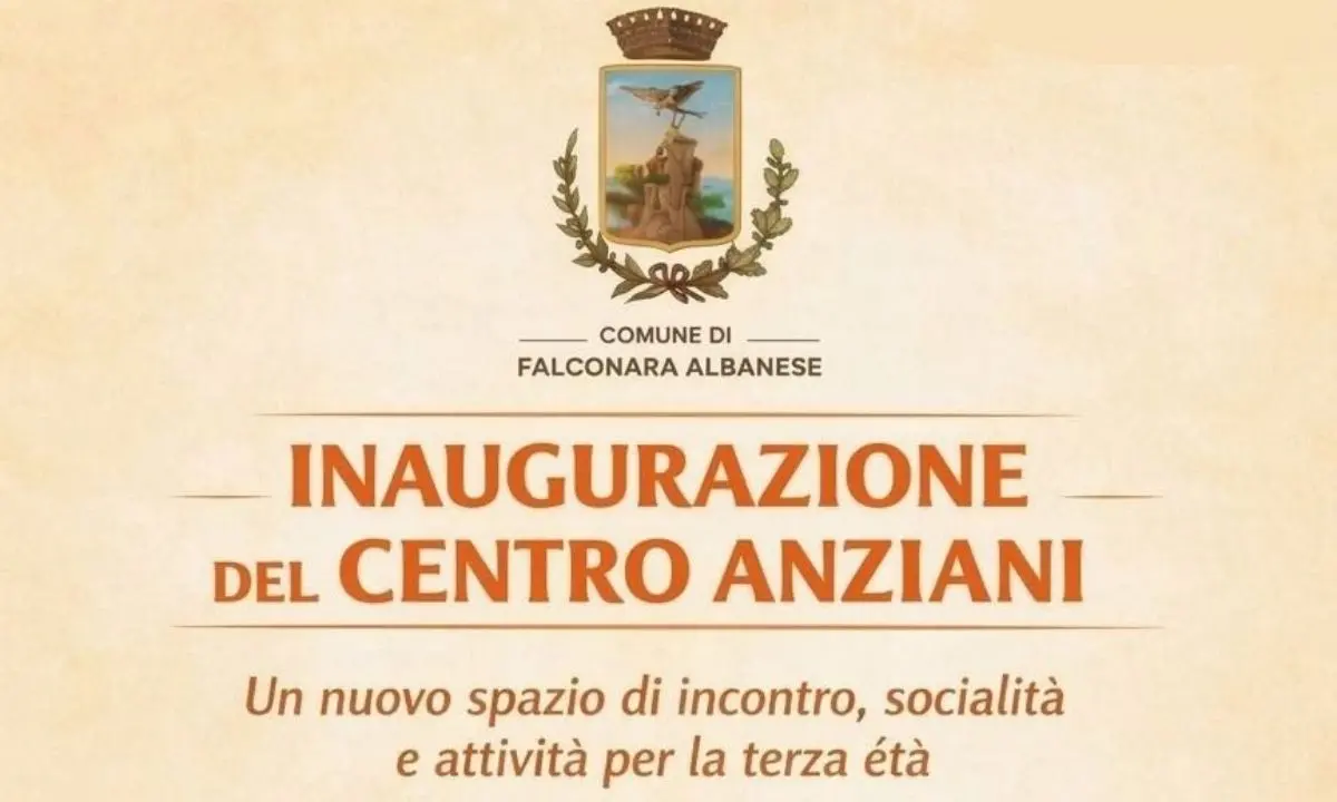 Falconara Albanese inaugura il Centro Anziani, nuovo spazio per socialità e memoria\n