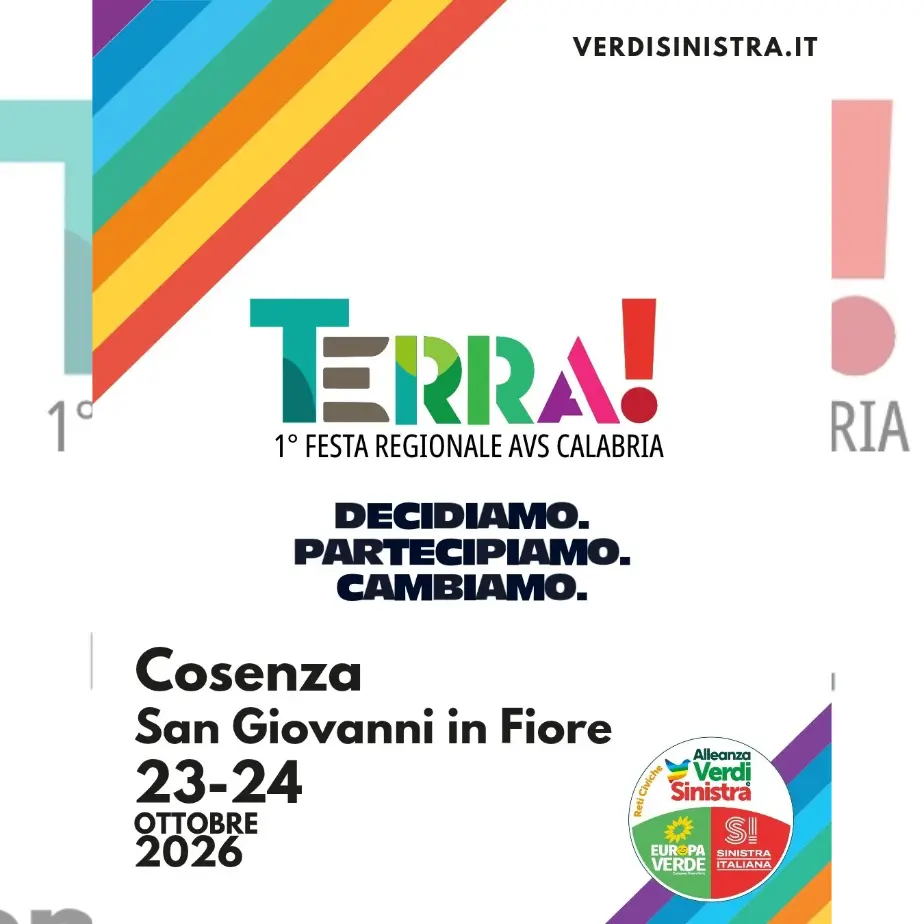 Prima festa regionale di Avs in Calabria: «Due giorni per rimettere al centro i territori»\n