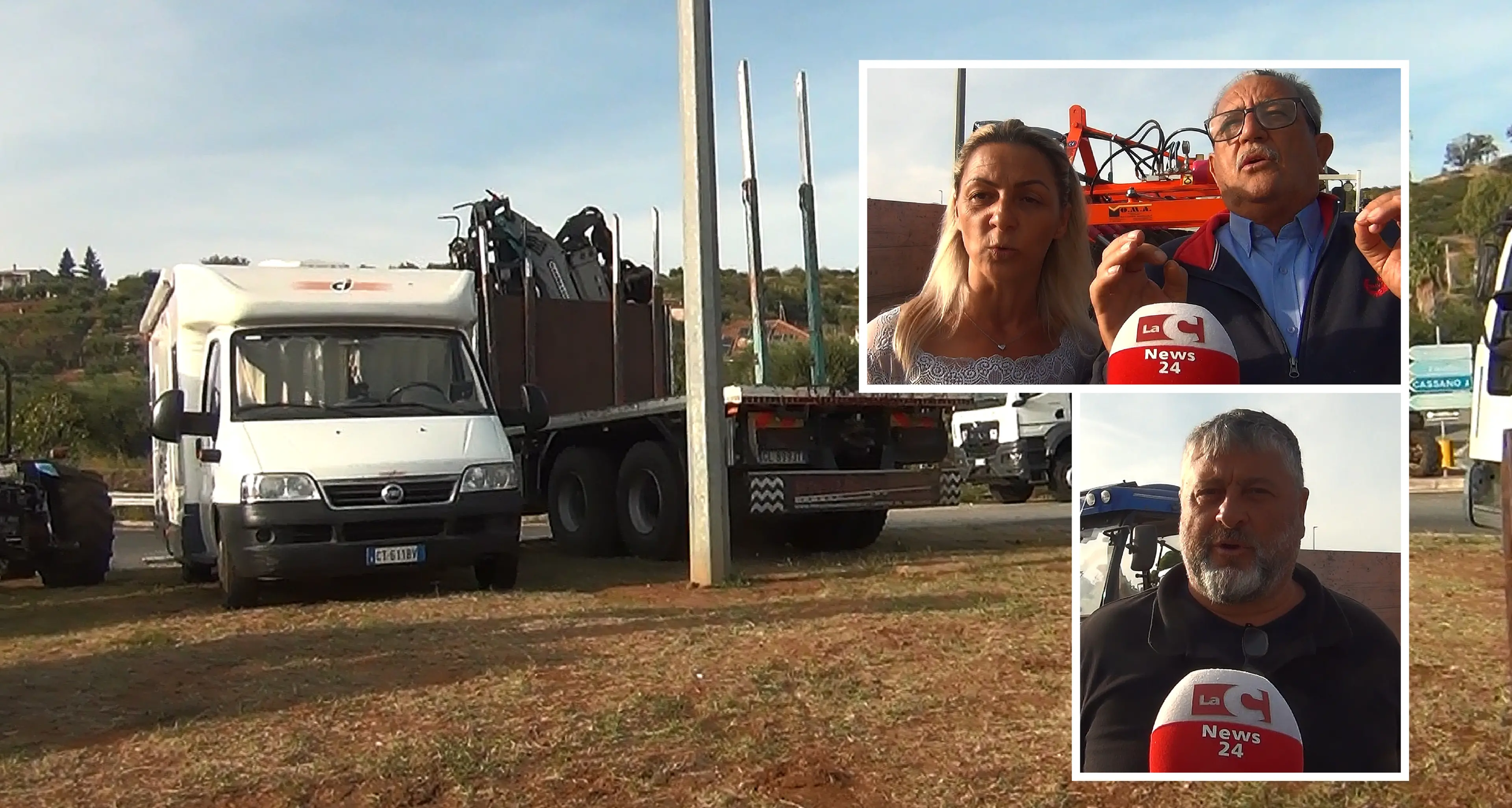 Castrovillari, gli agricoltori del presidio non arretrano: «Non è solo il gasolio, il carovita pesa su tutti»