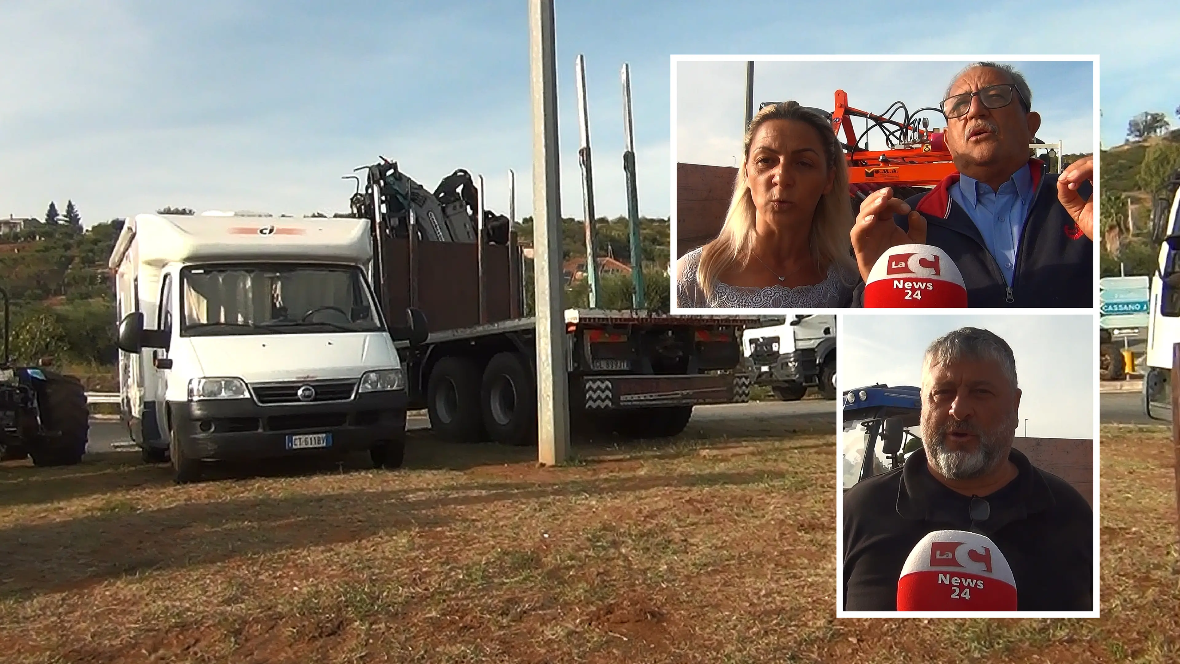 Castrovillari, gli agricoltori del presidio non arretrano: «Non è solo il gasolio, il carovita pesa su tutti»