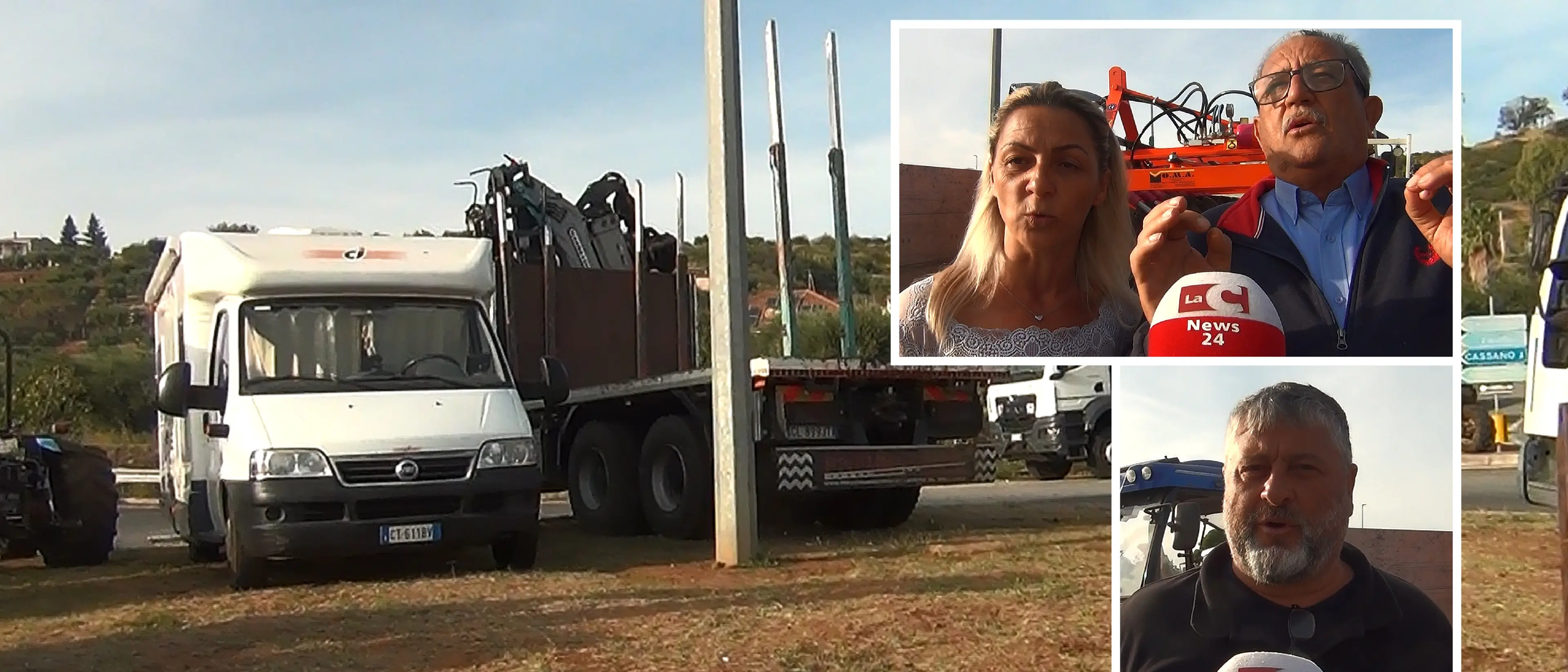 Castrovillari, gli agricoltori del presidio non arretrano: «Non è solo il gasolio, il carovita pesa su tutti»