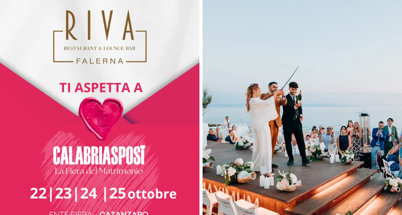 Il Riva Restaurant & Lounge Bar debutta a Calabria Sposi 2026: il matrimonio diventa un’esperienza senza pensieri\n