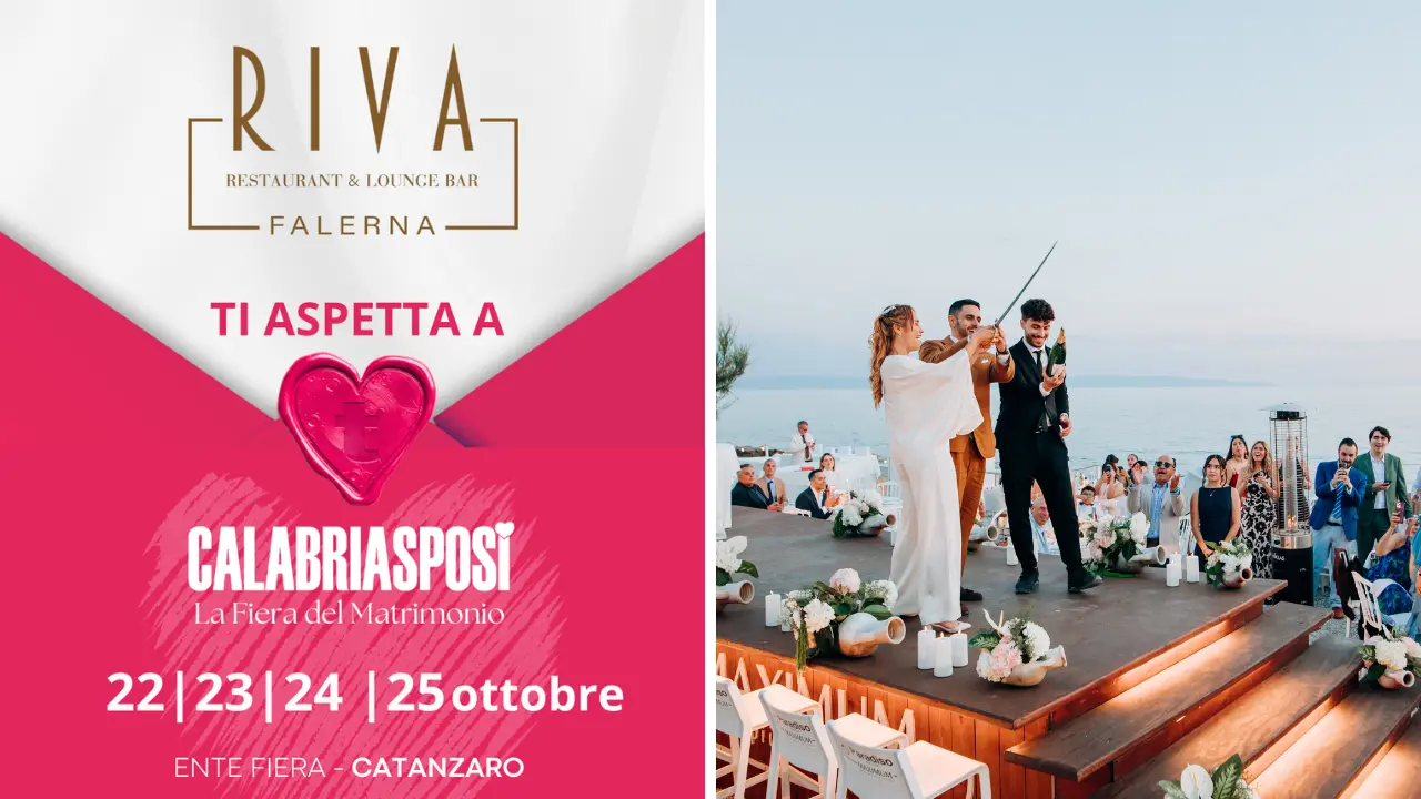 Il Riva Restaurant & Lounge Bar debutta a Calabria Sposi 2026: il matrimonio diventa un’esperienza senza pensieri\n