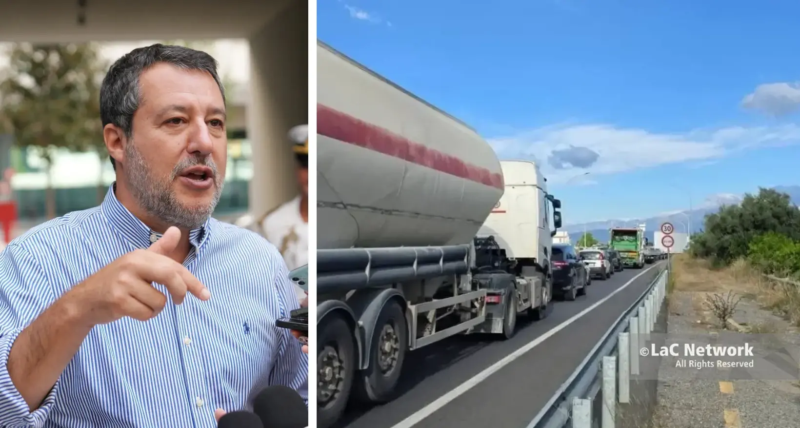 Caro carburante, Salvini: «Disponibili a ragionare su un tetto al prezzo del gasolio, ma non tolleriamo i criminali»\n