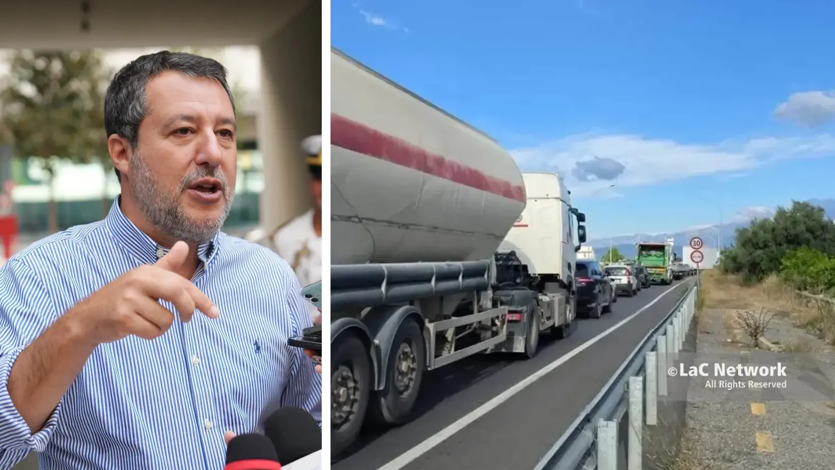 Caro carburante, Salvini: «Disponibili a ragionare su un tetto al prezzo del gasolio, ma non tolleriamo i criminali»\n
