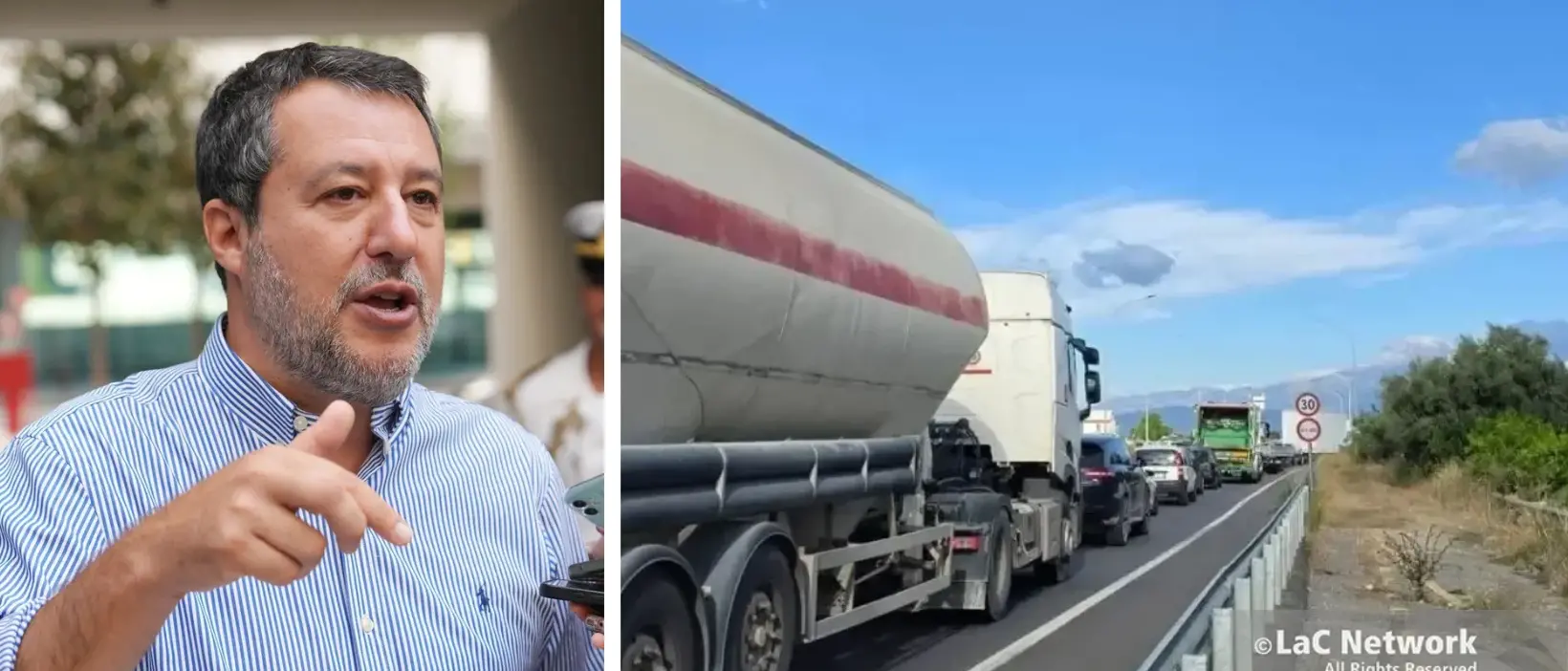 Caro carburante, Salvini: «Disponibili a ragionare su un tetto al prezzo del gasolio, ma non tolleriamo i criminali»\n