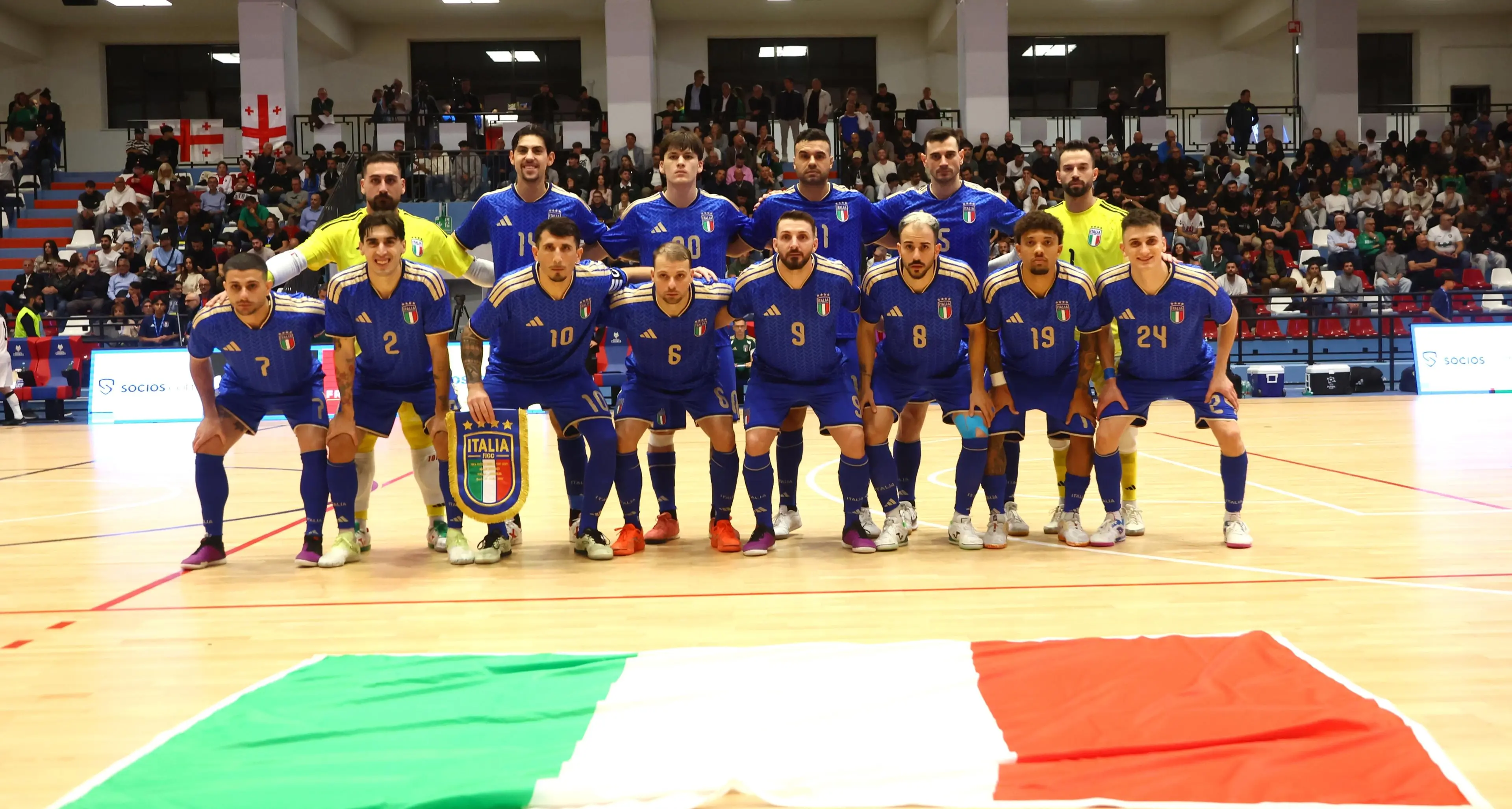 Verso i mondiali di futsal, la Calabria porta bene agli Azzurri:\u00A0l'Italia batte 3-2 la Georgia a Rende\n