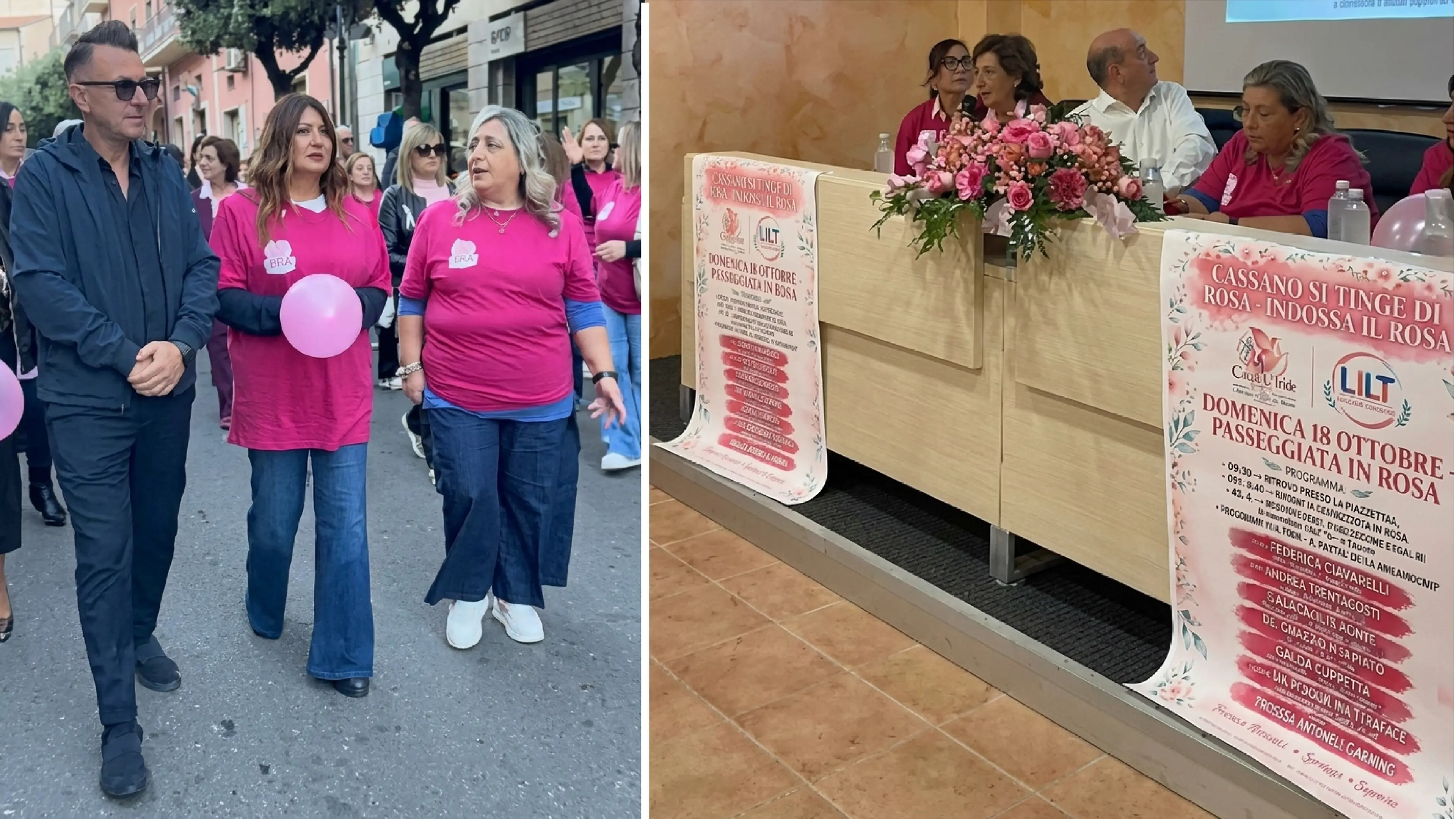 Dalla cattedrale alle Terme Sibarite, a\u00A0Cassano la Passeggiata in Rosa\u00A0per la prevenzione del tumore al seno\n