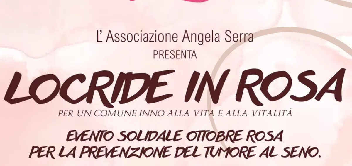 “Locride in Rosa”, il 25 ottobre la chiusura del mese della prevenzione oncologica\n