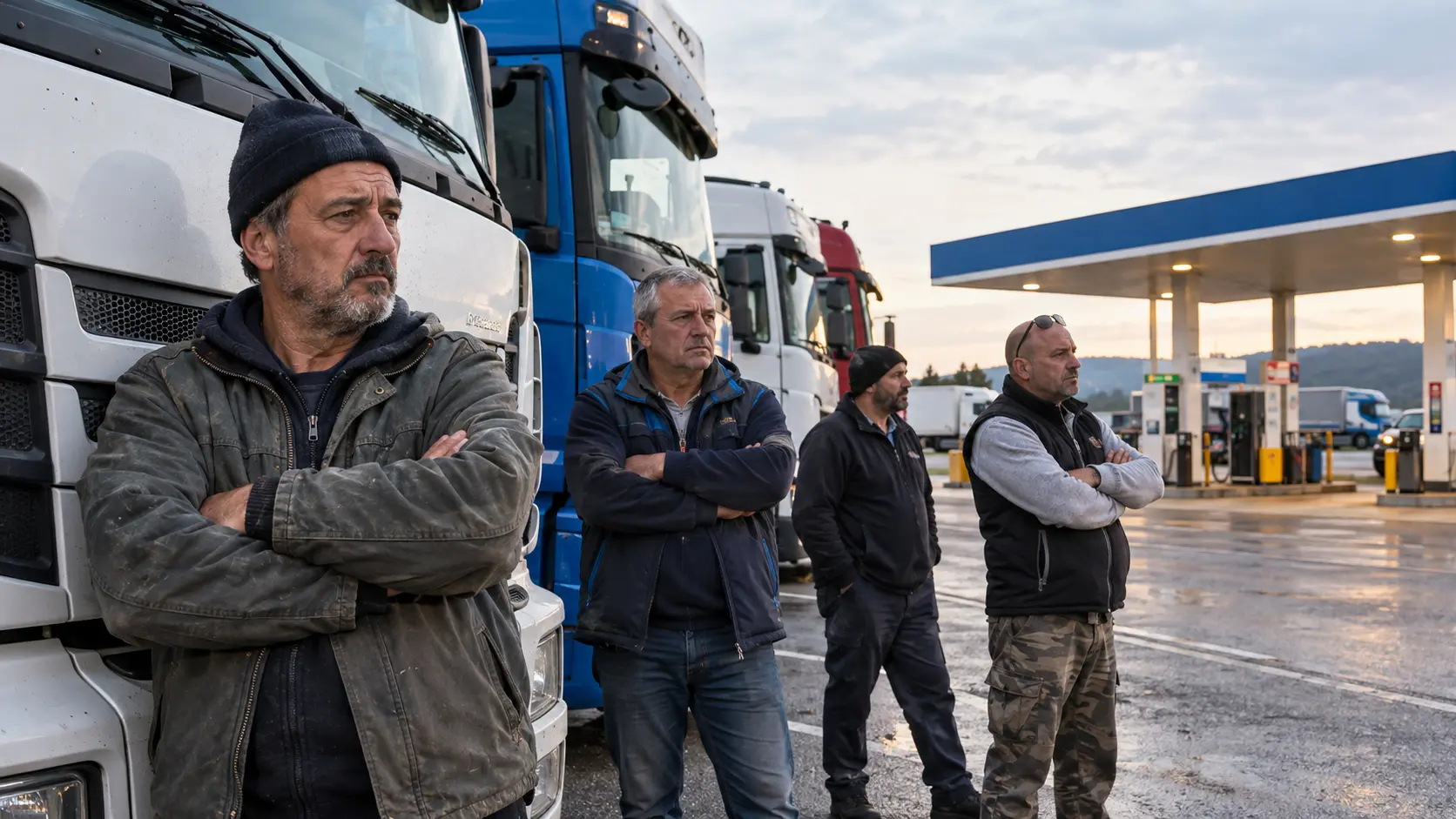 Autotrasportatori, via i presidi vicino alle autostrade in Campania: camion fermi con le gomme bucate\n