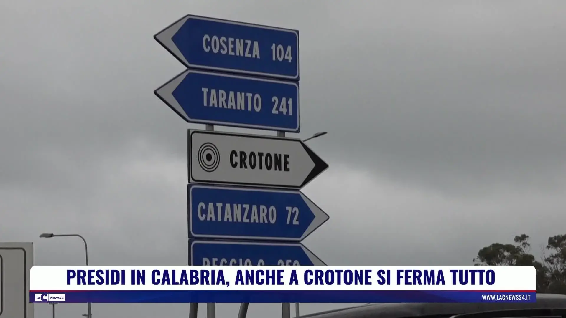 Presidi in Calabria, anche a Crotone si ferma tutto