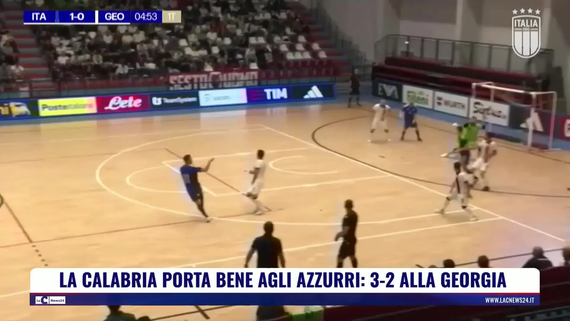 La Calabria porta bene agli azzurri, 3-2 alla Georgia