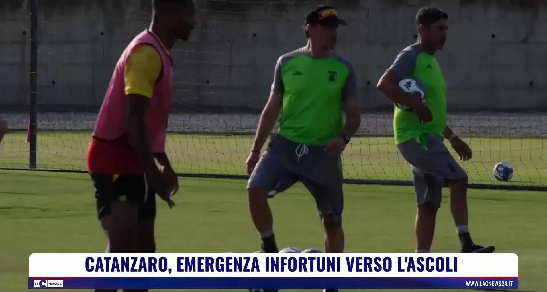 Catanzaro, emergenza infortuni verso l'Ascoli