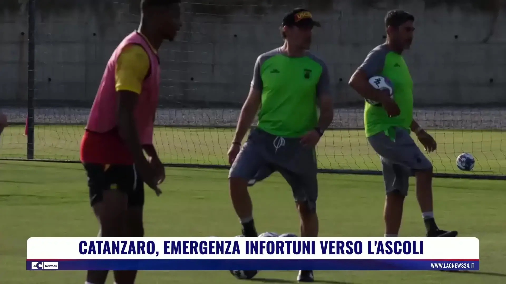 Catanzaro, emergenza infortuni verso l'Ascoli