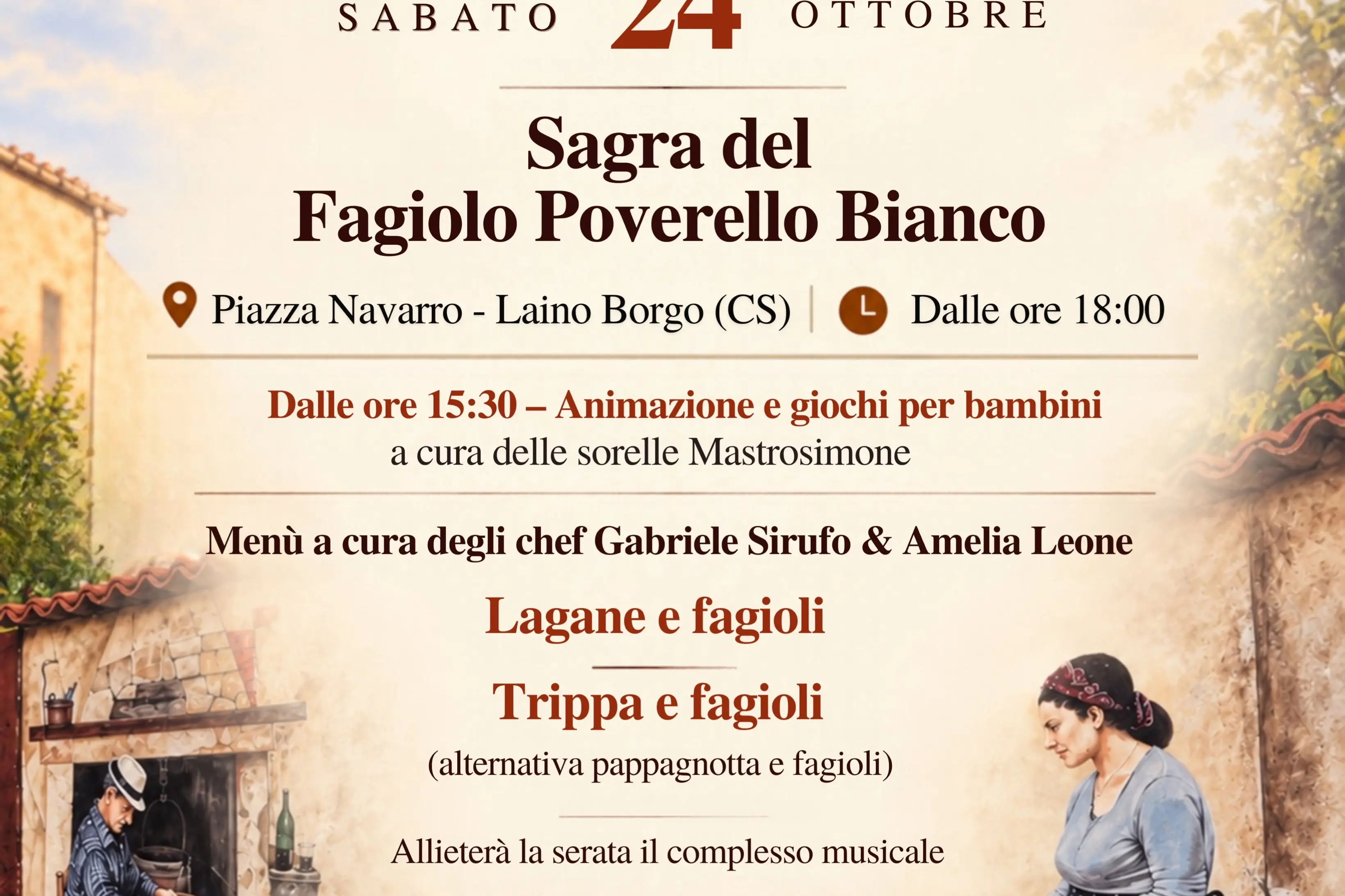 Laino Borgo celebra il Fagiolo Poverello Bianco, sabato la sagra del Presidio Slow Food della valle del Lao\n