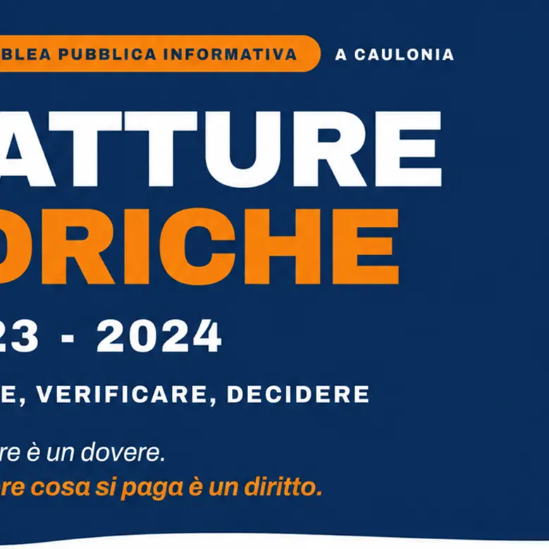 Caulonia, bollette dell’acqua a valanga:\u00A0lunedì 26 ottobre assemblea pubblica in biblioteca\n