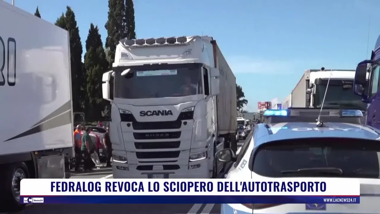 Fedralog revoca lo sciopero dell'autotrasporto