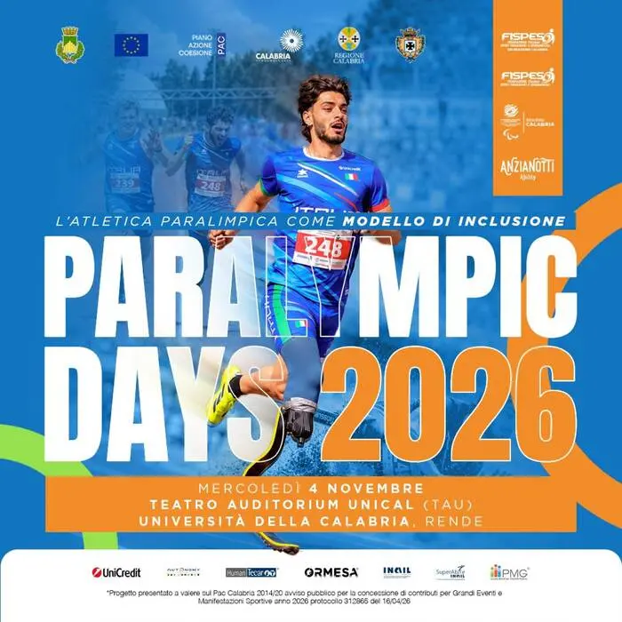 A Cosenza arrivano i campioni dello sport paralimpico mondiale\n