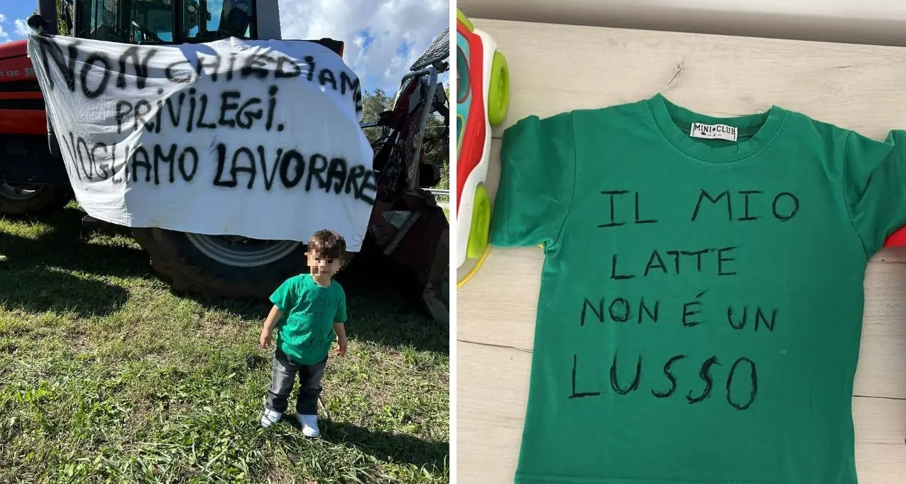 «Il mio latte non è un lusso»: a Vazzano la protesta per il carovita ha il volto del piccolo\u00A0Manuel\n