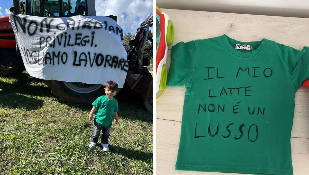 «Il mio latte non è un lusso»: a Vazzano la protesta per il carovita ha il volto del piccolo\u00A0Manuel\n