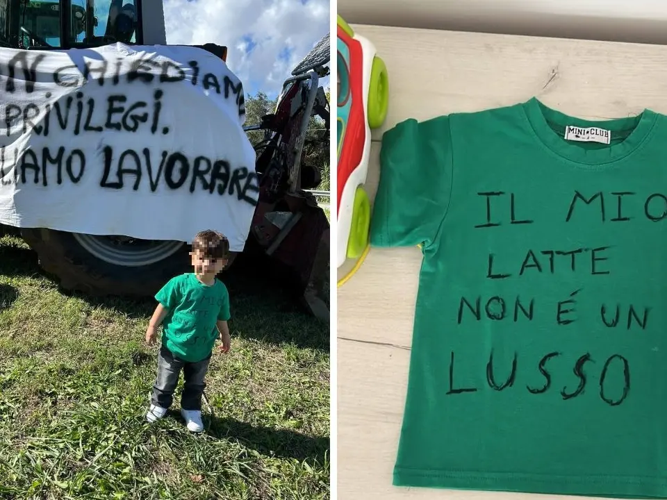 «Il mio latte non è un lusso»: a Vazzano la protesta per il carovita ha il volto del piccolo Manuel