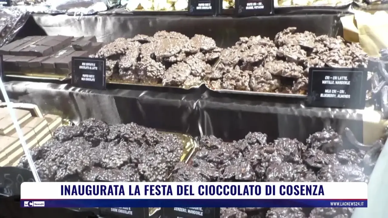 Inaugurata la festa del cioccolato di Cosenza