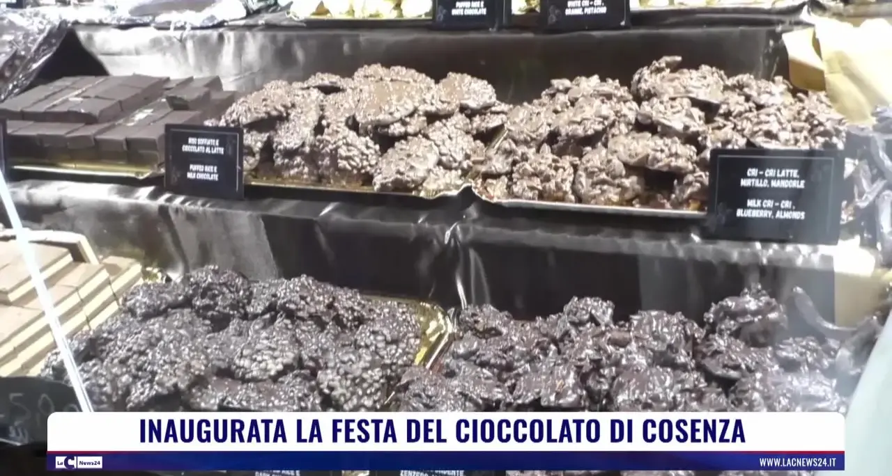 Inaugurata la festa del cioccolato di Cosenza