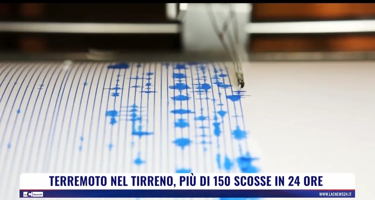 Terremoto nel Tirreno, più di 150 scosse in 24 ore