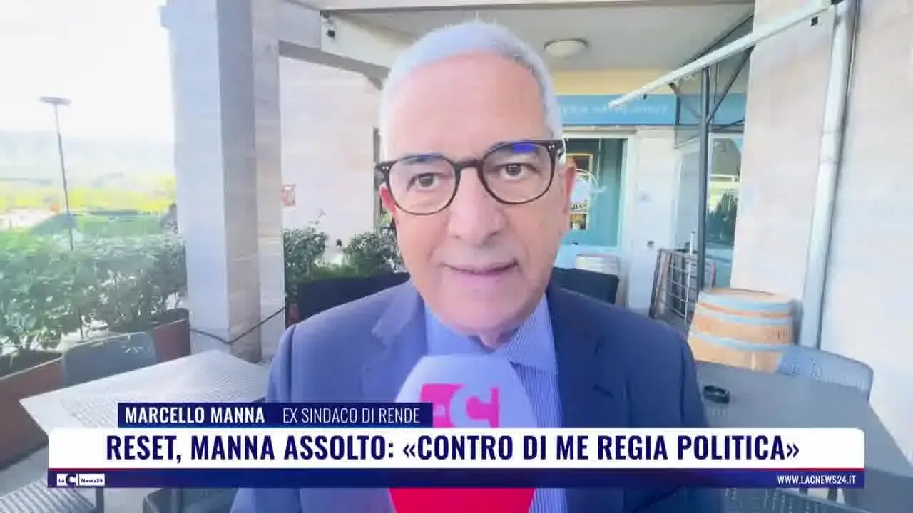 Reset, Manna assolto: contro di me regia politica