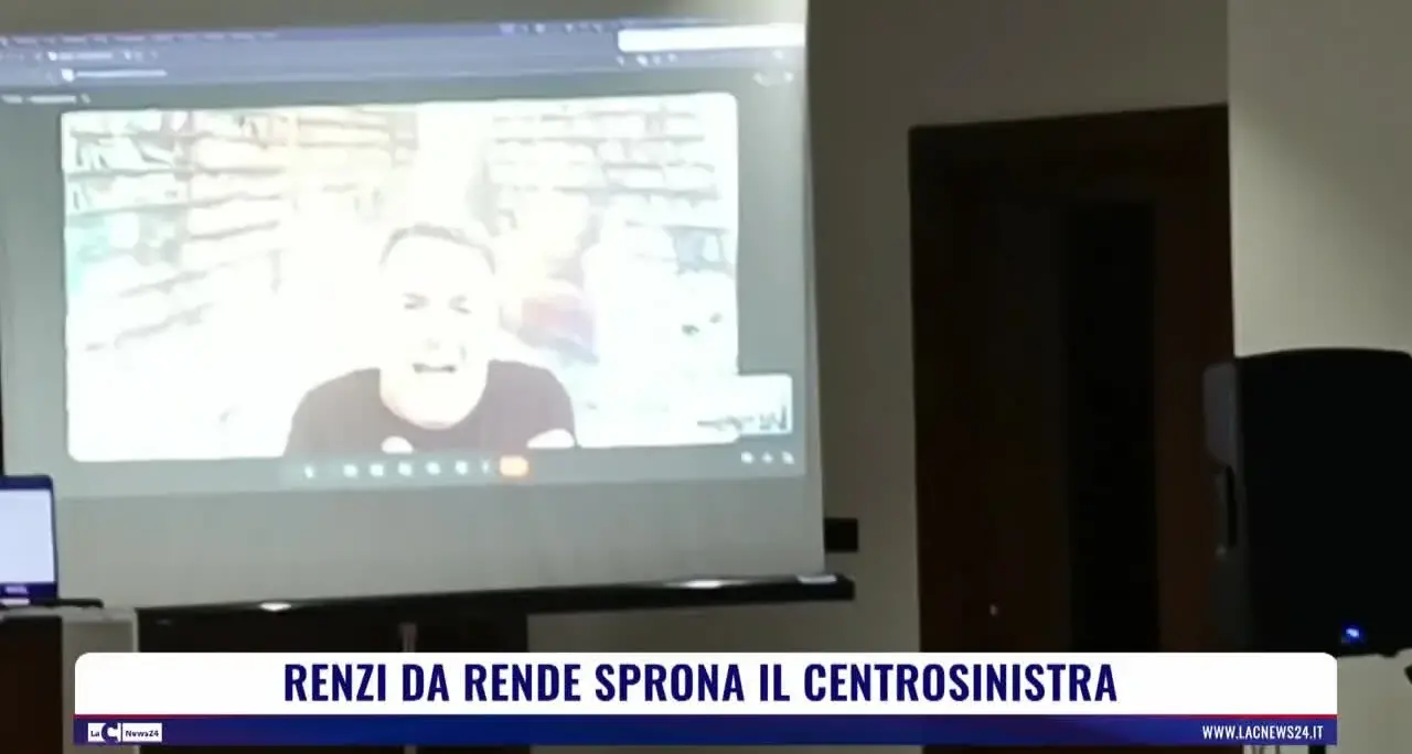 Renzi da Rende sprona il centrosinistra